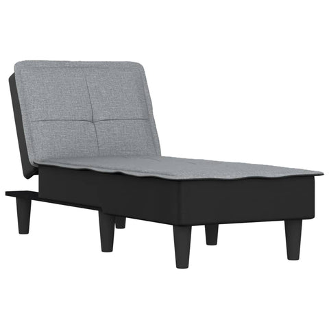 Chaiselongue Hellgrau Stoff