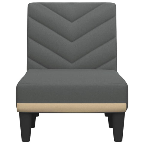 Chaiselongue Dunkelgrau Stoff