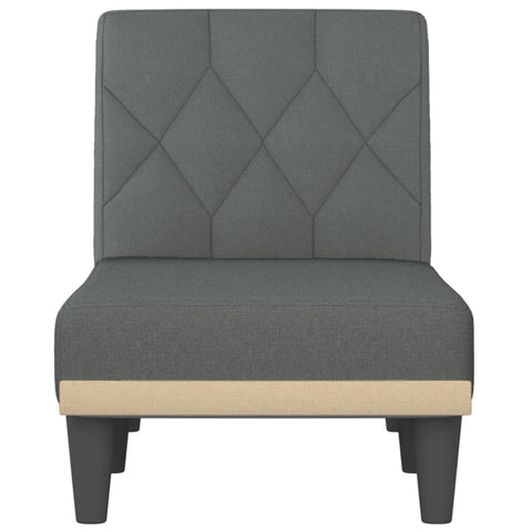 Chaiselongue Dunkelgrau Stoff