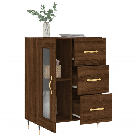 vidaXL Sideboard Braun Eichen-Optik 69,5x34x90 cm Holzwerkstoff