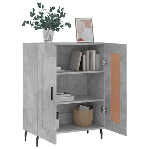 vidaXL Sideboard Betongrau 69,5x34x90 cm Holzwerkstoff