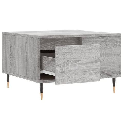 vidaXL Couchtisch Grau Sonoma 55x55x36,5 cm Holzwerkstoff