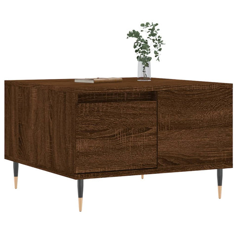 vidaXL Couchtisch Braun Eichen-Optik 55x55x36,5 cm Holzwerkstoff