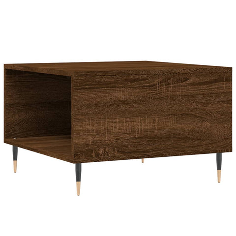 vidaXL Couchtisch Braun Eichen-Optik 55x55x36,5 cm Holzwerkstoff