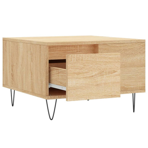 vidaXL Couchtisch Sonoma-Eiche 55x55x36,5 cm Holzwerkstoff