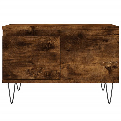 vidaXL Couchtisch Räuchereiche 55x55x36,5 cm Holzwerkstoff