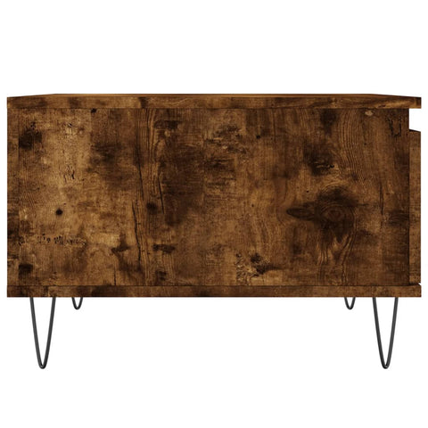 vidaXL Couchtisch Räuchereiche 55x55x36,5 cm Holzwerkstoff