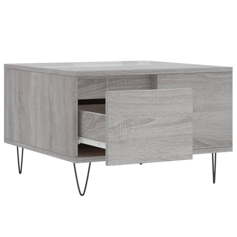 vidaXL Couchtisch Grau Sonoma 55x55x36,5 cm Holzwerkstoff