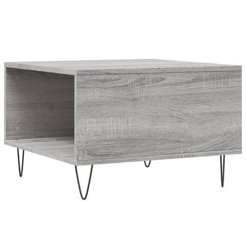 vidaXL Couchtisch Grau Sonoma 55x55x36,5 cm Holzwerkstoff