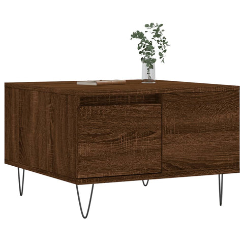 vidaXL Couchtisch Braun Eichen-Optik 55x55x36,5 cm Holzwerkstoff