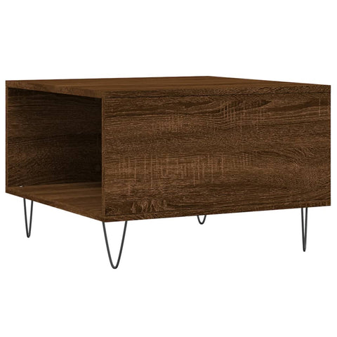 vidaXL Couchtisch Braun Eichen-Optik 55x55x36,5 cm Holzwerkstoff