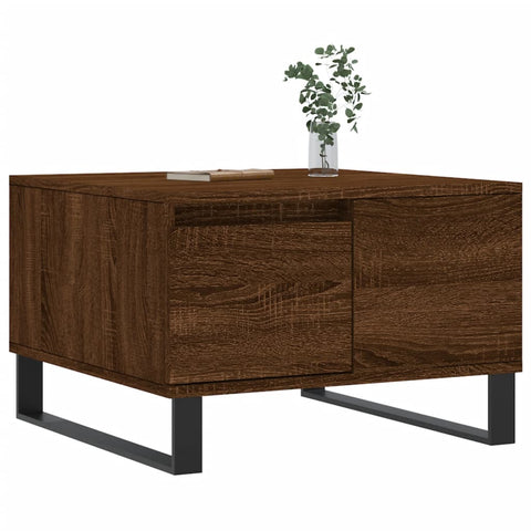 vidaXL Couchtisch Braun Eichen-Optik 55x55x36,5 cm Holzwerkstoff