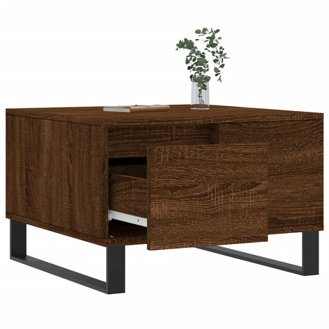 vidaXL Couchtisch Braun Eichen-Optik 55x55x36,5 cm Holzwerkstoff