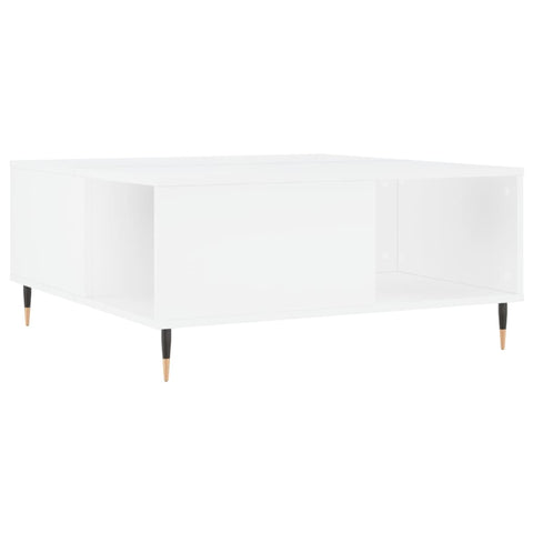 vidaXL Couchtisch Weiß 80x80x36,5 cm Holzwerkstoff