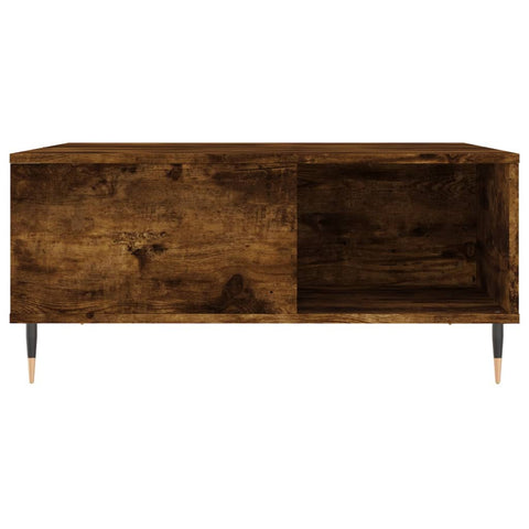 vidaXL Couchtisch Räuchereiche 80x80x36,5 cm Holzwerkstoff