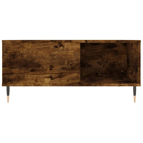 vidaXL Couchtisch Räuchereiche 80x80x36,5 cm Holzwerkstoff