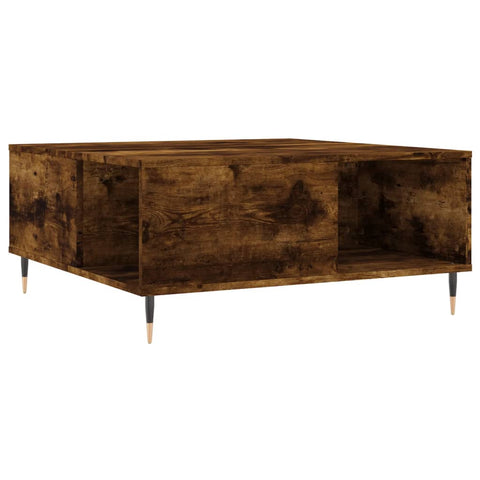 vidaXL Couchtisch Räuchereiche 80x80x36,5 cm Holzwerkstoff