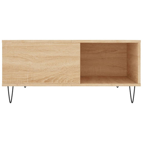 vidaXL Couchtisch Sonoma-Eiche 80x80x36,5 cm Holzwerkstoff