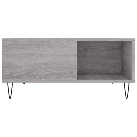 vidaXL Couchtisch Grau Sonoma 80x80x36,5 cm Holzwerkstoff