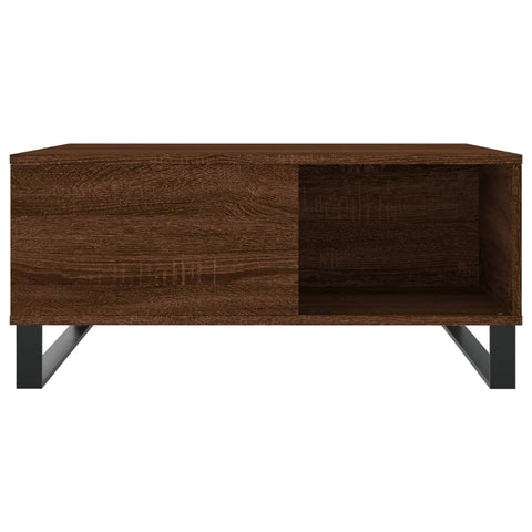 vidaXL Couchtisch Braun Eichen-Optik 80x80x36,5 cm Holzwerkstoff