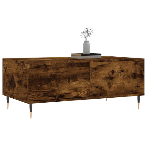 vidaXL Couchtisch Räuchereiche 90x50x36,5 cm Holzwerkstoff