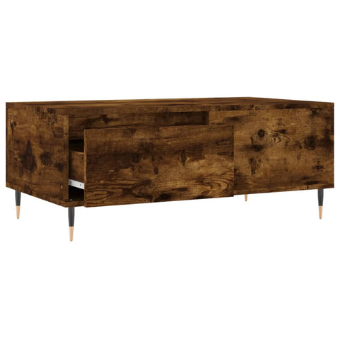 vidaXL Couchtisch Räuchereiche 90x50x36,5 cm Holzwerkstoff