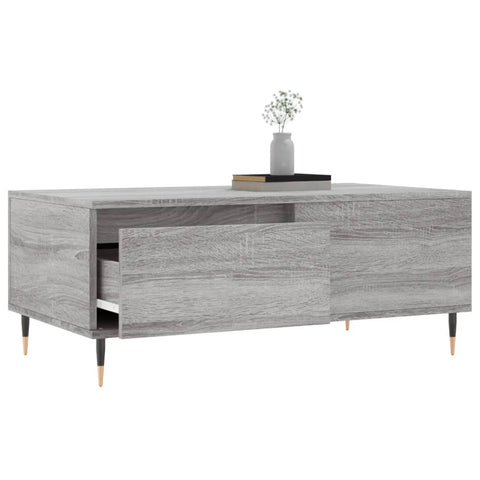 vidaXL Couchtisch Grau Sonoma 90x50x36,5 cm Holzwerkstoff