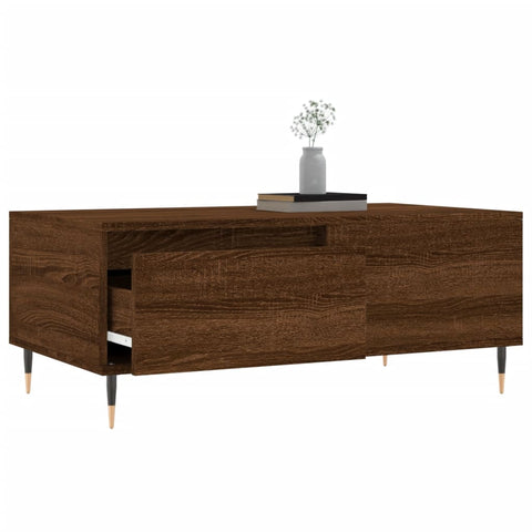 vidaXL Couchtisch Braun Eichen-Optik 90x50x36,5 cm Holzwerkstoff