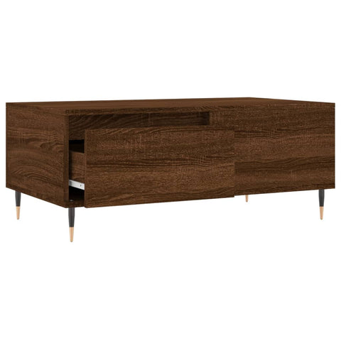 vidaXL Couchtisch Braun Eichen-Optik 90x50x36,5 cm Holzwerkstoff