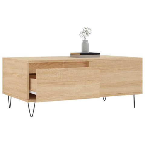 vidaXL Couchtisch Sonoma-Eiche 90x50x36,5 cm Holzwerkstoff