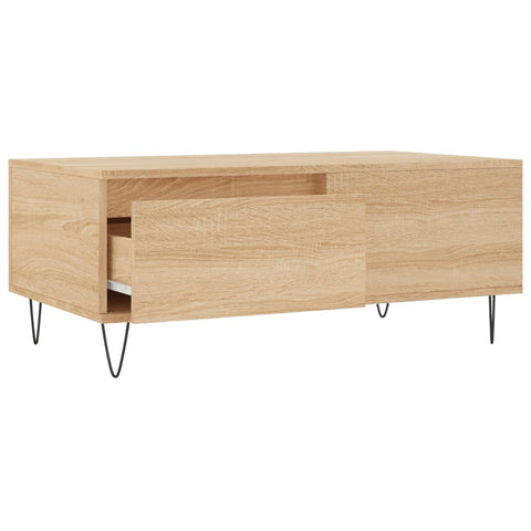 vidaXL Couchtisch Sonoma-Eiche 90x50x36,5 cm Holzwerkstoff