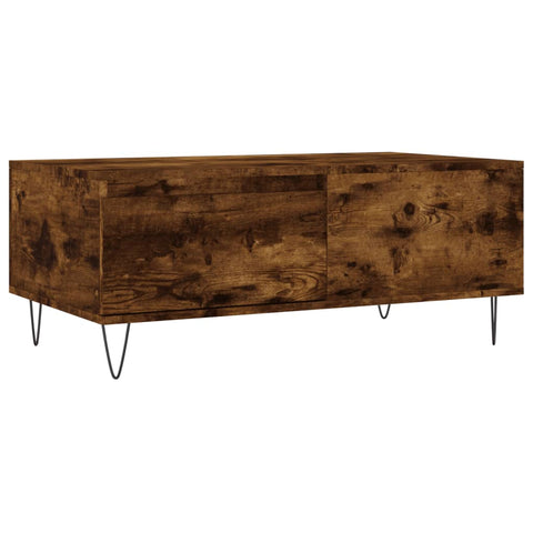 vidaXL Couchtisch Räuchereiche 90x50x36,5 cm Holzwerkstoff