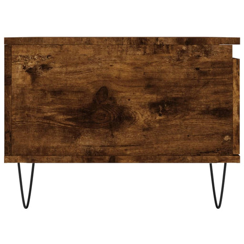 vidaXL Couchtisch Räuchereiche 90x50x36,5 cm Holzwerkstoff