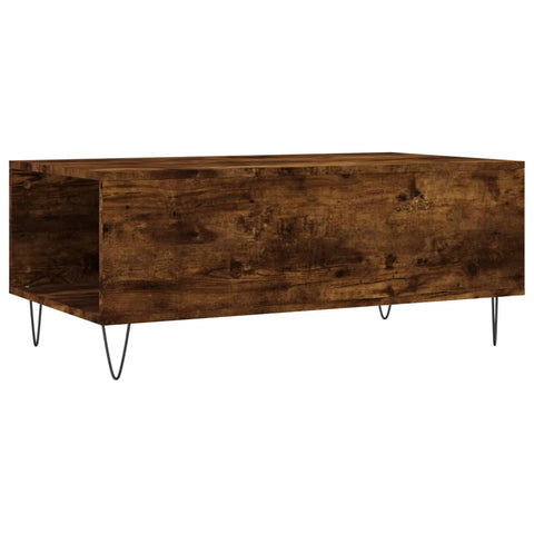 vidaXL Couchtisch Räuchereiche 90x50x36,5 cm Holzwerkstoff