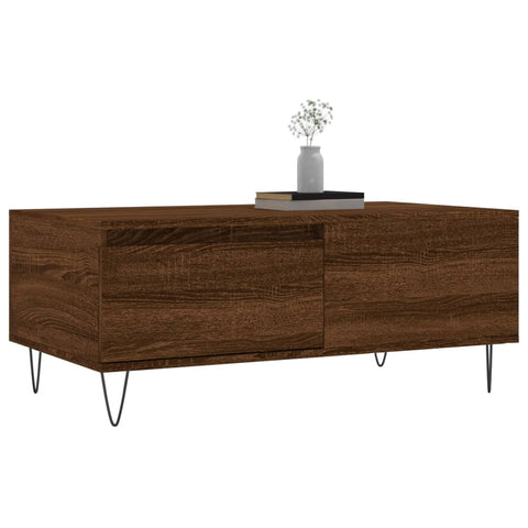 vidaXL Couchtisch Braun Eichen-Optik 90x50x36,5 cm Holzwerkstoff