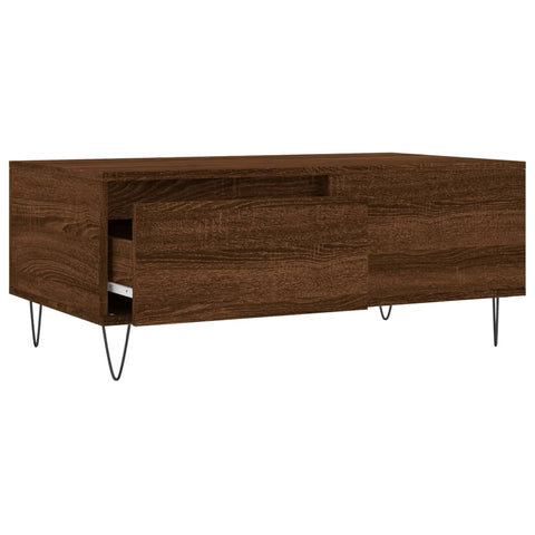 vidaXL Couchtisch Braun Eichen-Optik 90x50x36,5 cm Holzwerkstoff