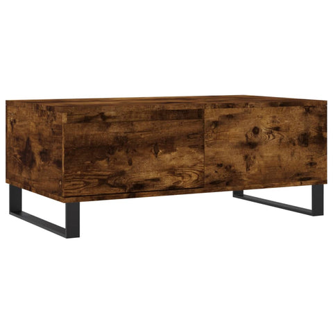 vidaXL Couchtisch Räuchereiche 90x50x36,5 cm Holzwerkstoff