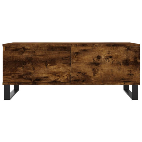 vidaXL Couchtisch Räuchereiche 90x50x36,5 cm Holzwerkstoff