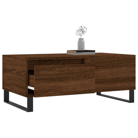 vidaXL Couchtisch Braun Eichen-Optik 90x50x36,5 cm Holzwerkstoff