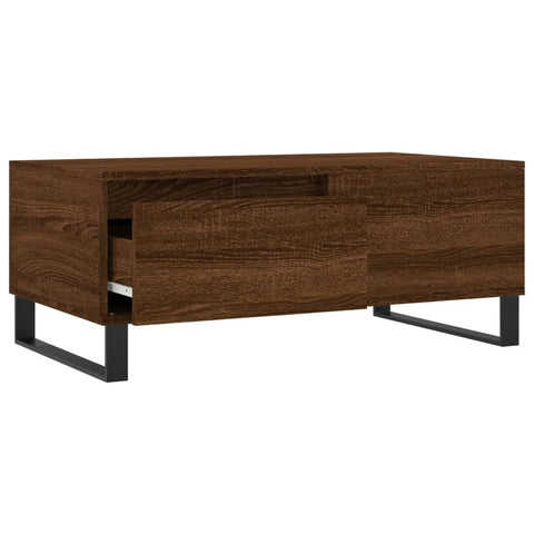 vidaXL Couchtisch Braun Eichen-Optik 90x50x36,5 cm Holzwerkstoff