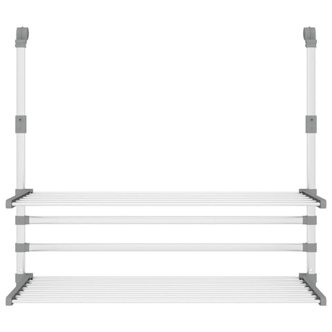 Wäschetrockner für Balkon 89x25x(60-95) cm Aluminium