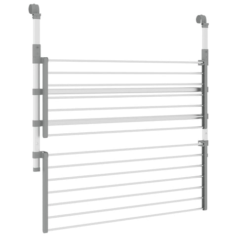 Wäschetrockner für Balkon 89x25x(60-95) cm Aluminium