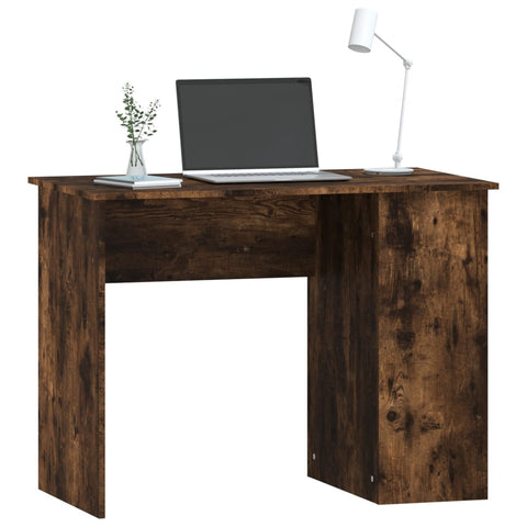 vidaXL Schreibtisch Räuchereiche 100x55x75 cm Holzwerkstoff