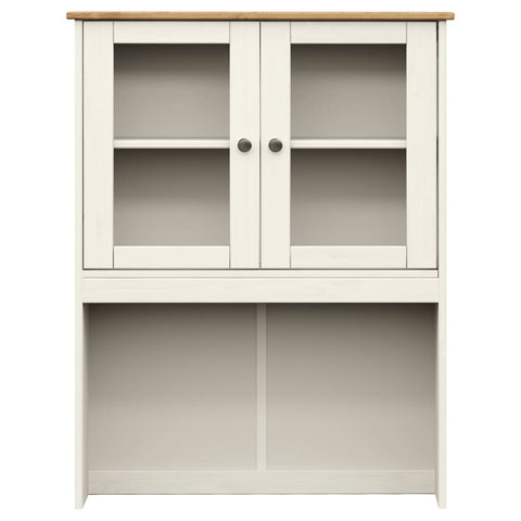 Highboard VIGO Weiß 78x40x175 cm Massivholz Kiefer