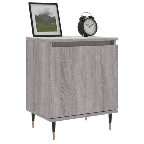 vidaXL Nachttische 2 Stk. Grau Sonoma 40x30x50 cm Holzwerkstoff