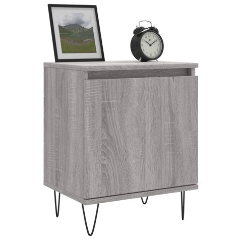 vidaXL Nachttische 2 Stk. Grau Sonoma 40x30x50 cm Holzwerkstoff