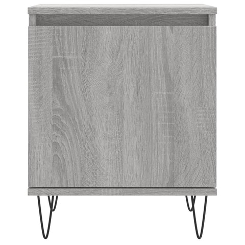 vidaXL Nachttische 2 Stk. Grau Sonoma 40x30x50 cm Holzwerkstoff