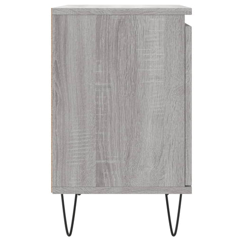 vidaXL Nachttische 2 Stk. Grau Sonoma 40x30x50 cm Holzwerkstoff