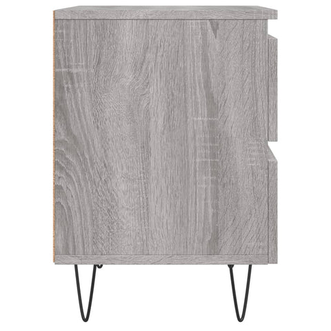 vidaXL Nachttische 2 Stk. Grau Sonoma 40x35x50 cm Holzwerkstoff