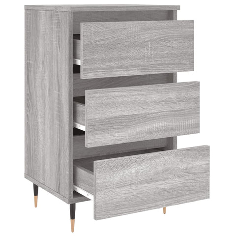 vidaXL Nachttische 2 Stk. Grau Sonoma 40x35x69 cm Holzwerkstoff